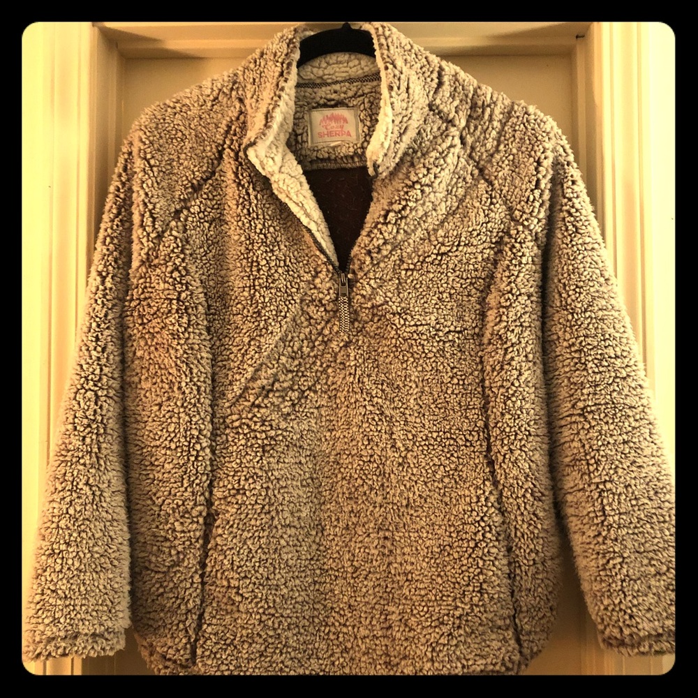 Sherpa pullover half zip